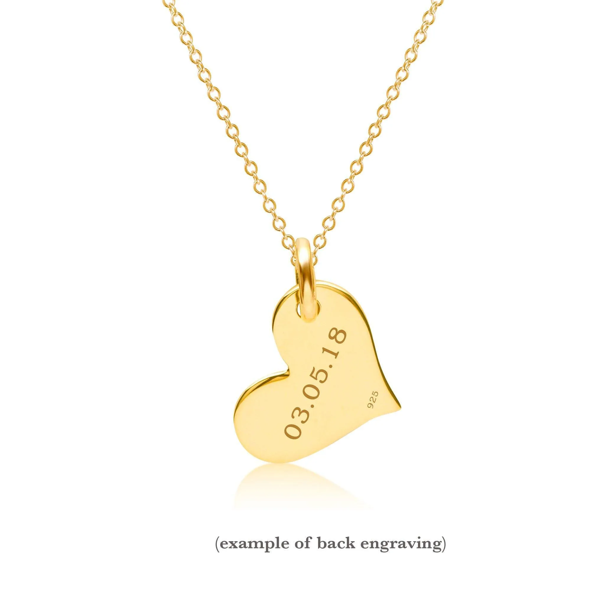 14k Gold Heart Necklace