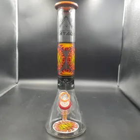 16.75 Tataoo Glass Wig-Wag Water Pipe