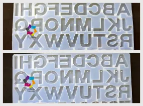 26 Big Alphabet Letters Silicone Mold  moulds For Resin Jewelry and key chain making