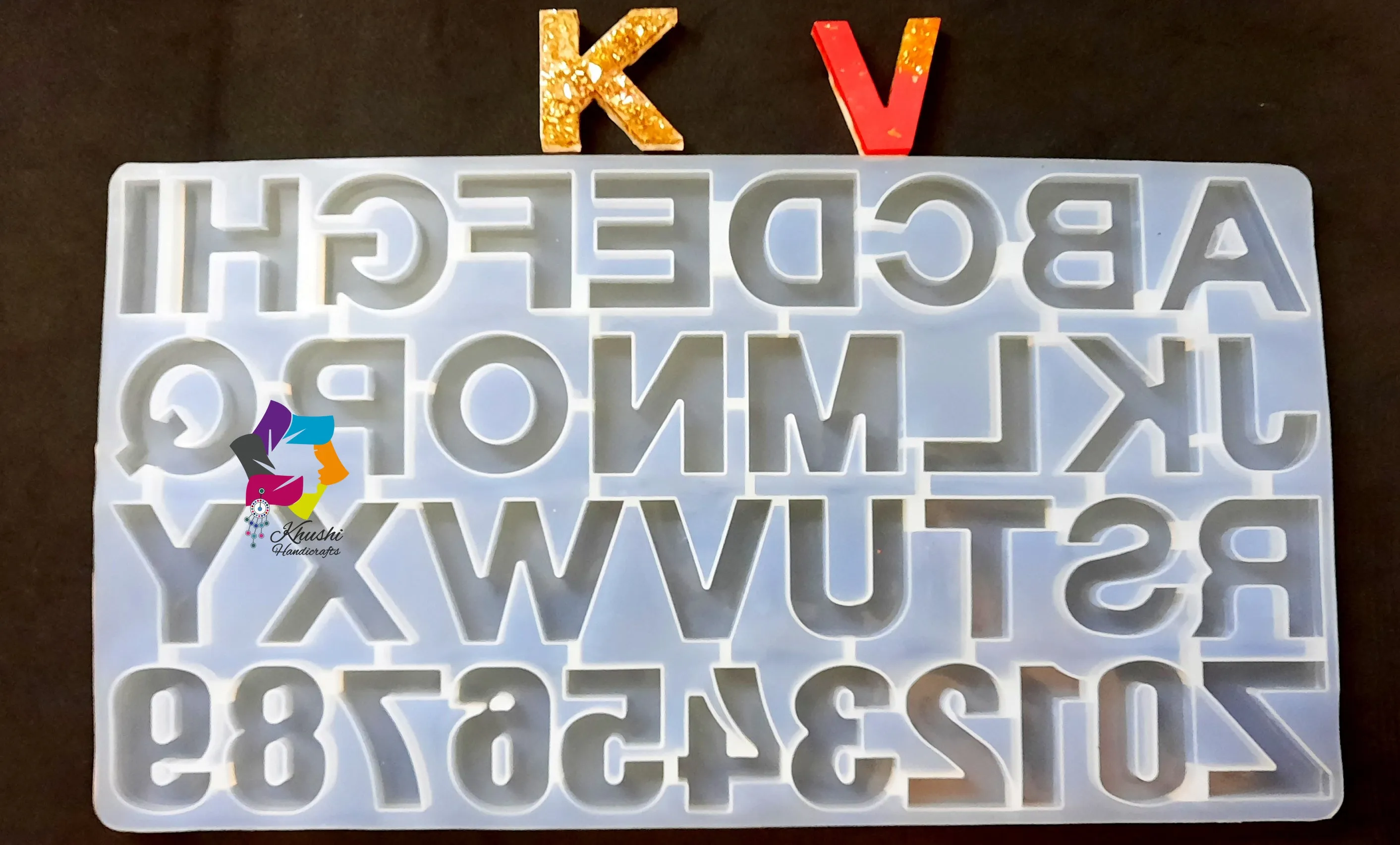 26 Big Alphabet Letters Silicone Mold  moulds For Resin Jewelry and key chain making