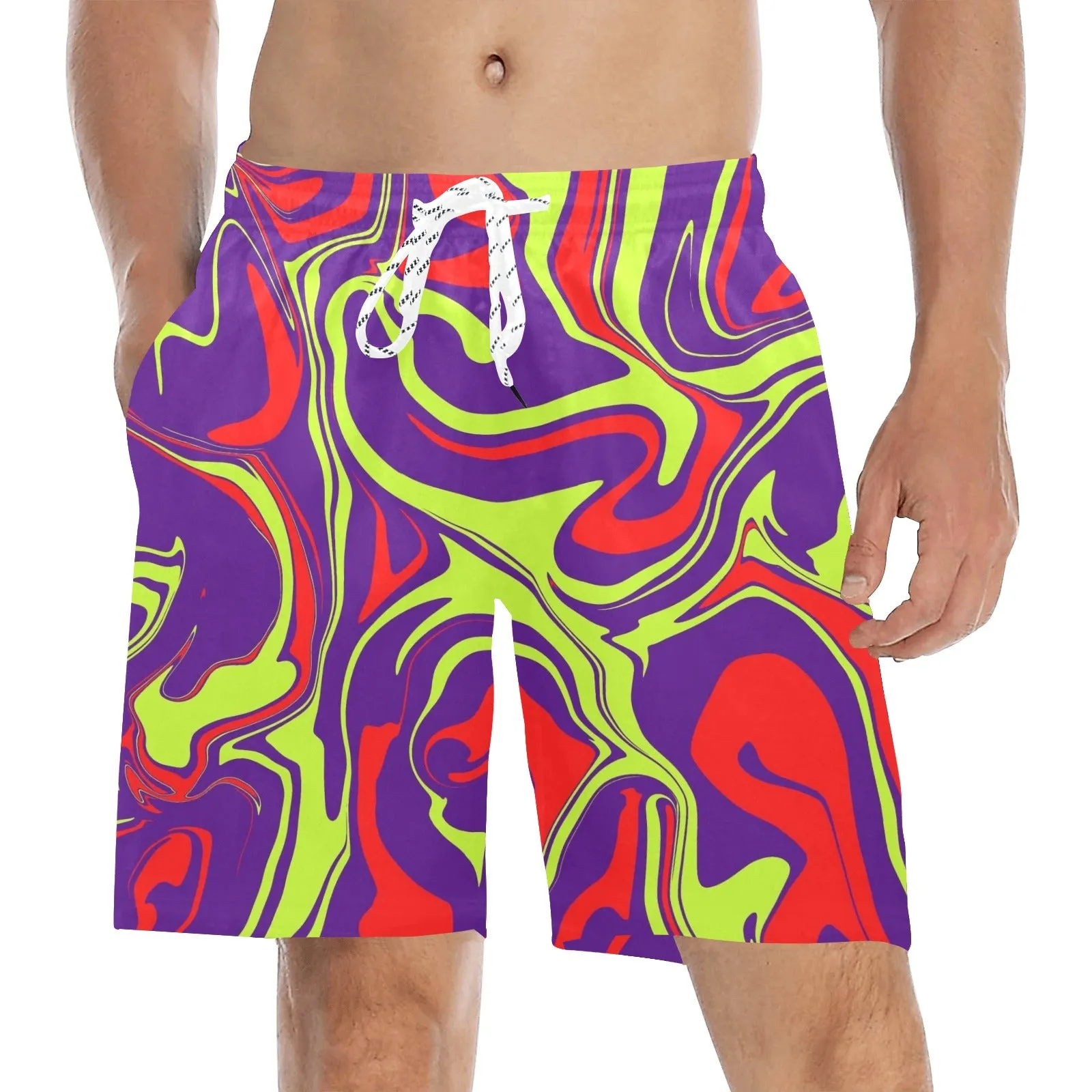 80s Moon Melt Swim Shorts