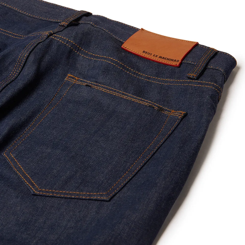 Alma Tapered - Petrol Raw Indigo