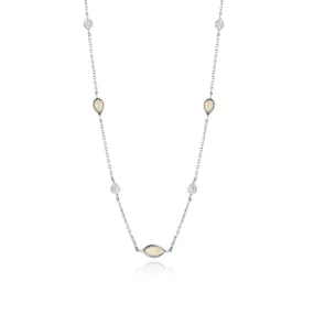 Ania Haie Opal Colour Necklace - Silver