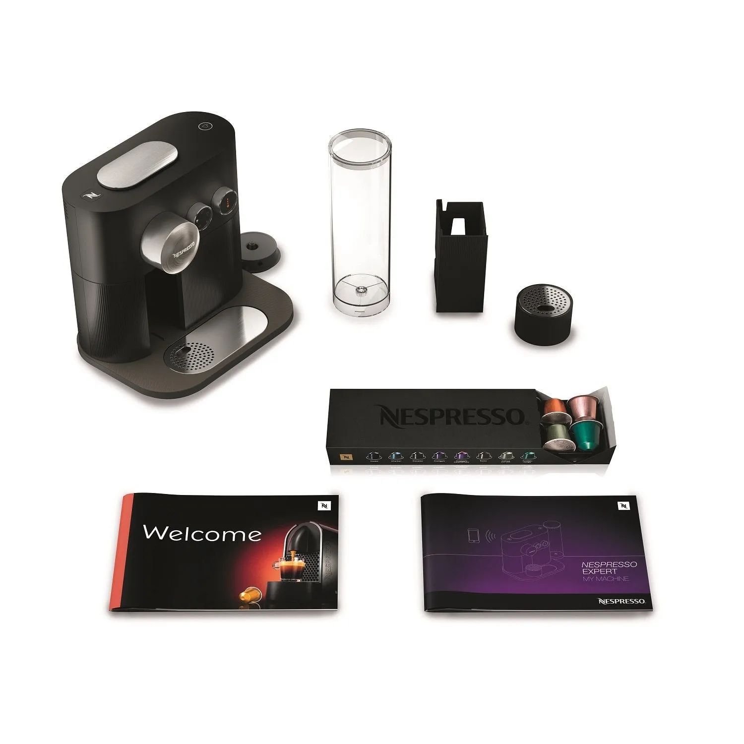 Breville-Nespresso USA BES750BLK Nespresso Expert by Breville with Aeroccino, Black Espresso & Coffee Maker,