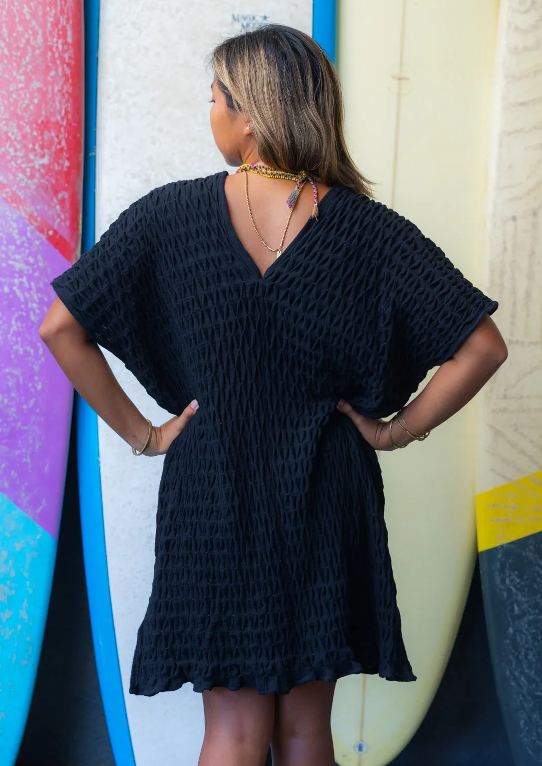 chani tunic long - black