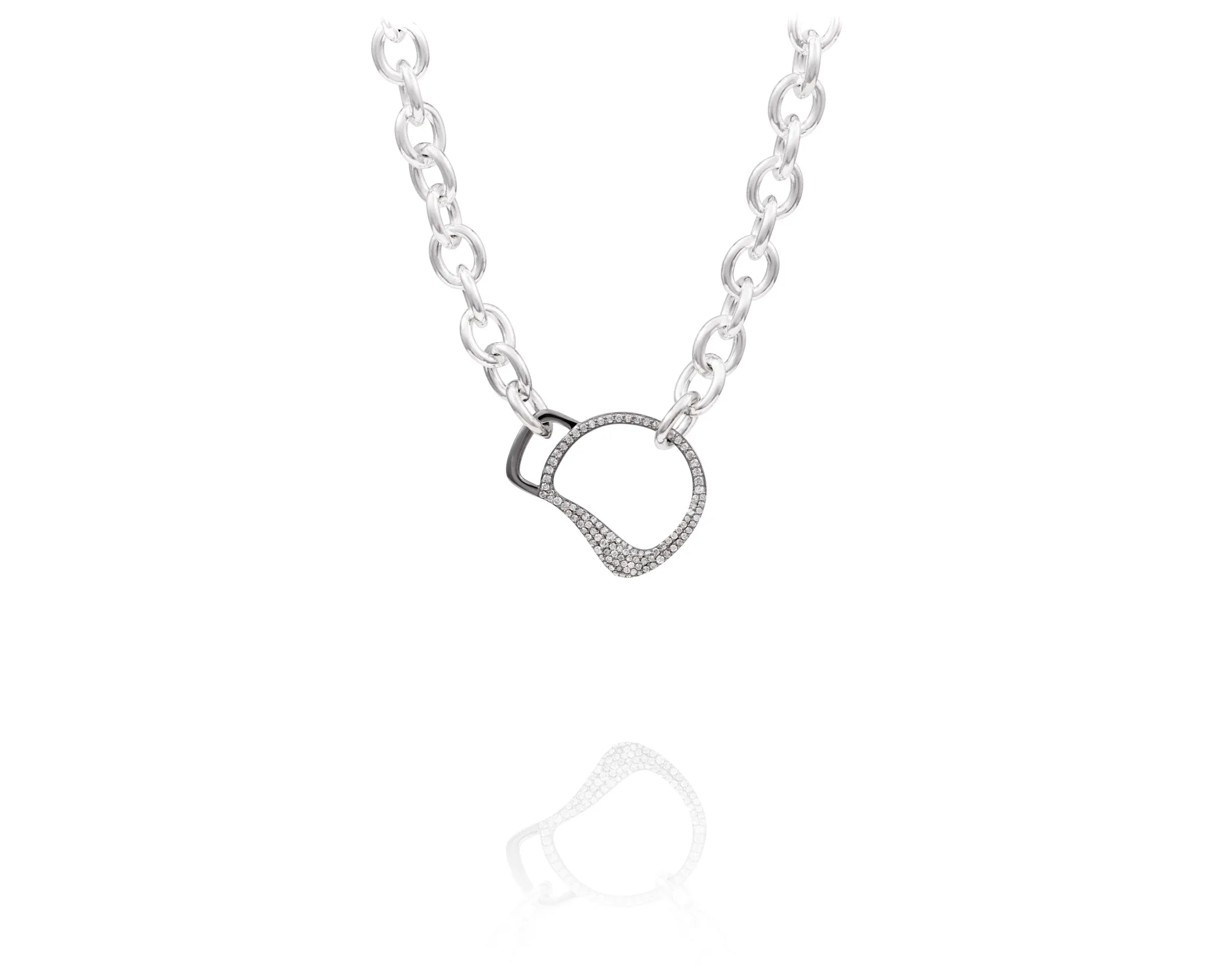 Cheval Bit Chain Necklace | Diamond