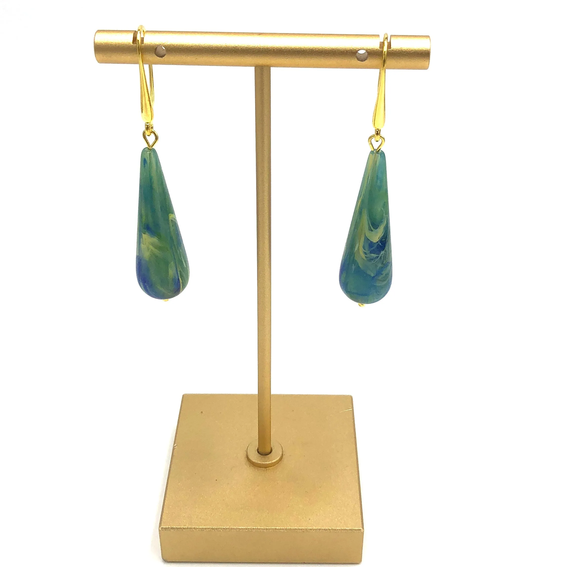 Cypress Teardrop Drop Earrings