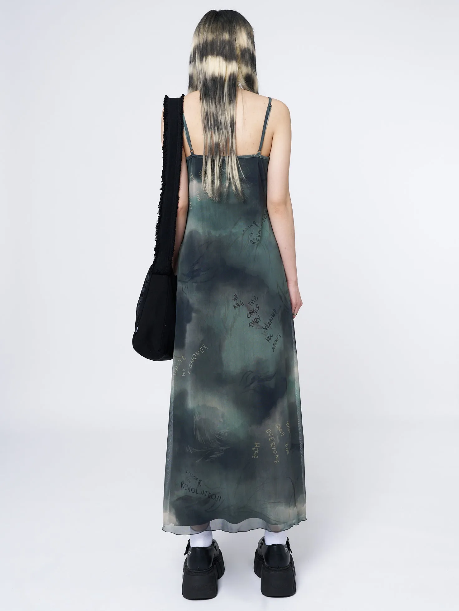 Eden Green Mesh Maxi Dress