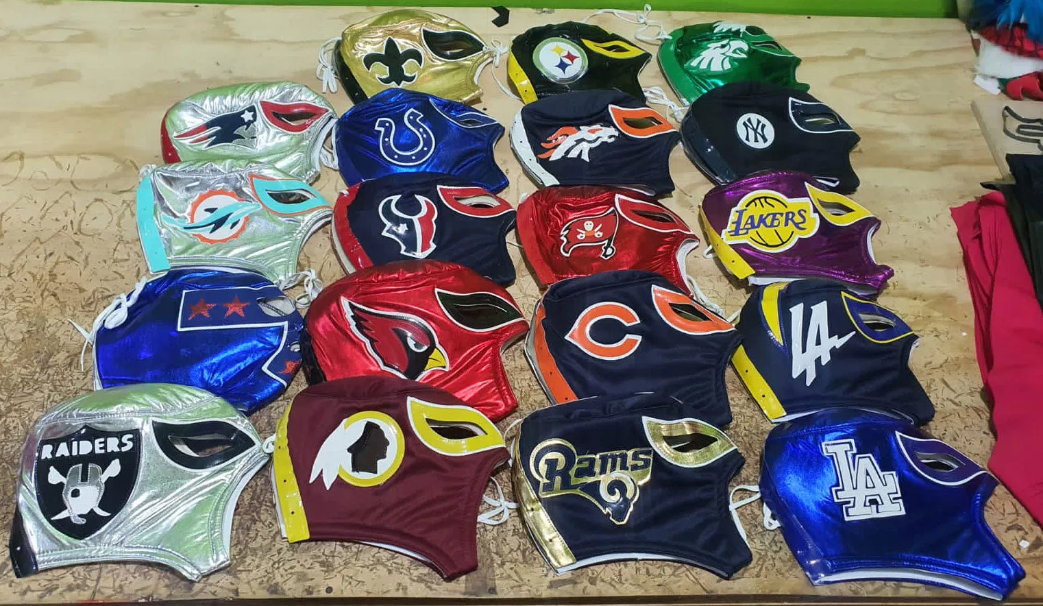 FOOTBALL LUCHA MASKS