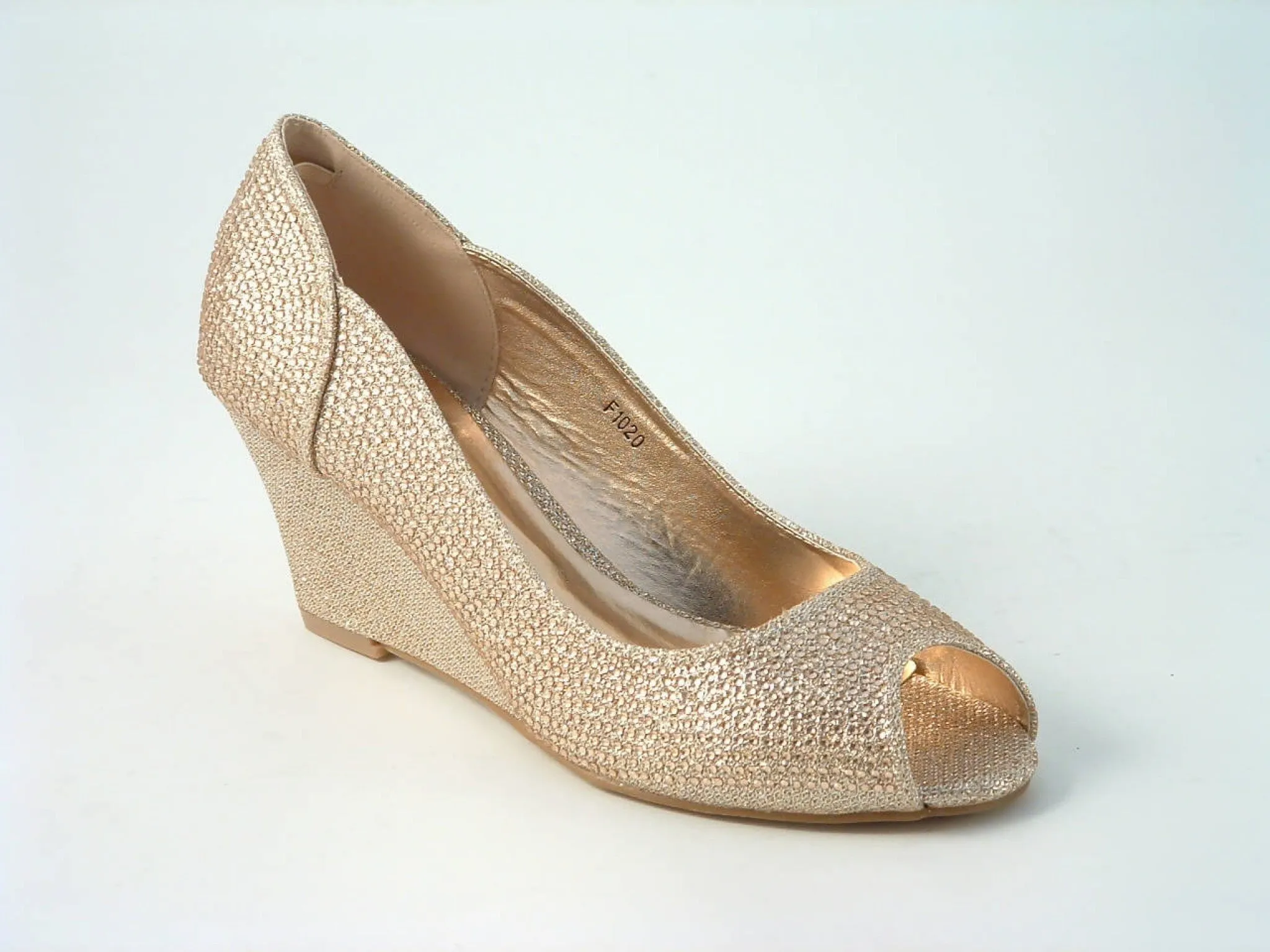 Glitz Shoes Sabatiné Glitter Wedges