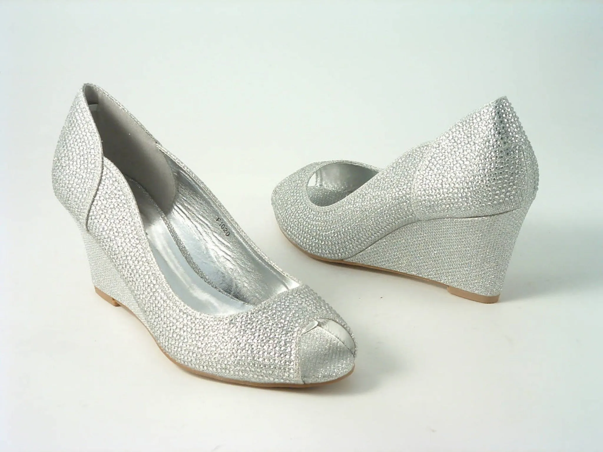 Glitz Shoes Sabatiné Glitter Wedges