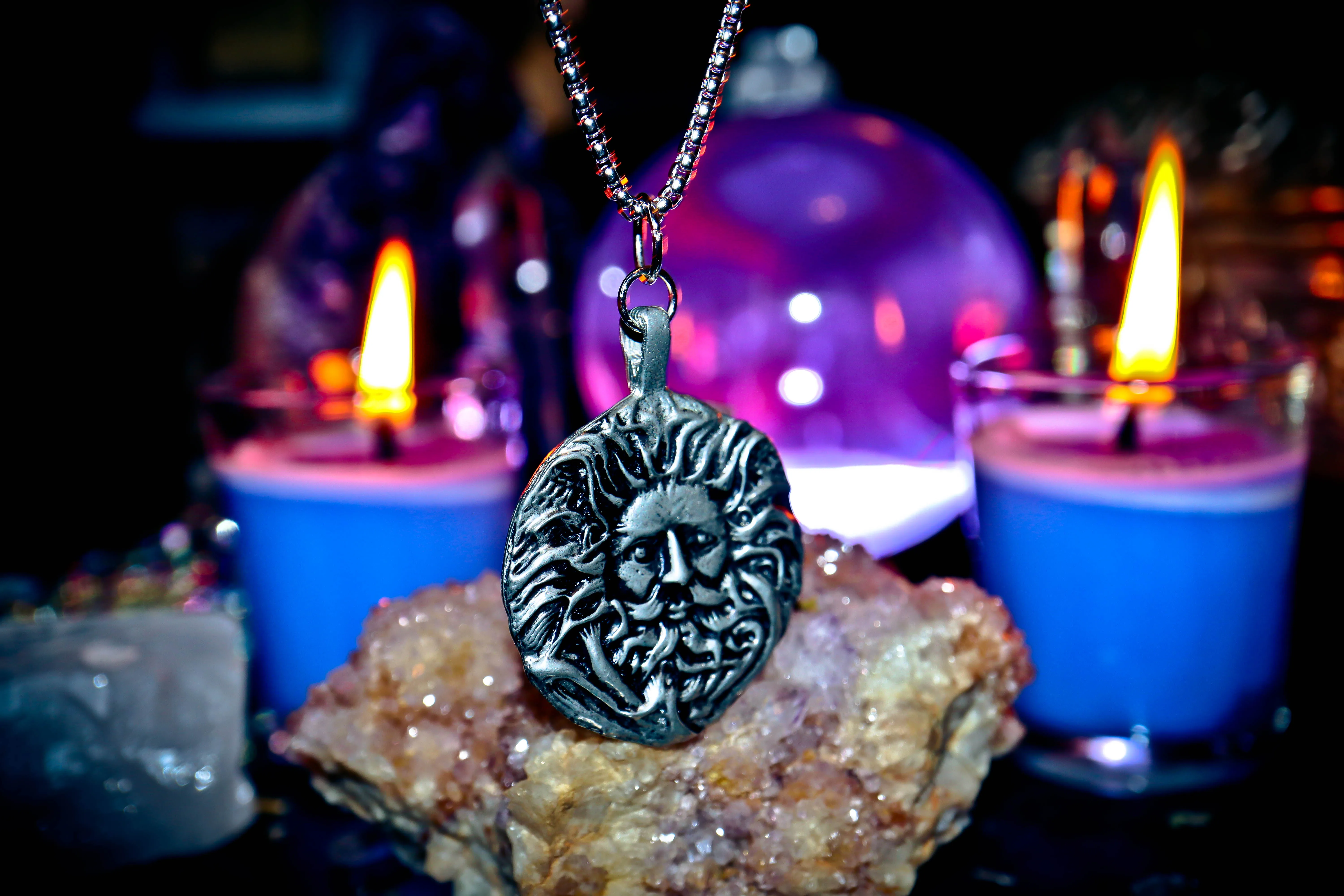 GREEN MAN Celtic Folklore Druid Alchemy Pagan Magick Haunted Gypsy Witch Talisman Amulet of Wishes, Immortality, Longevity, Rejuvenation! Ancient Deity of Prosperity & Transformation! $$$