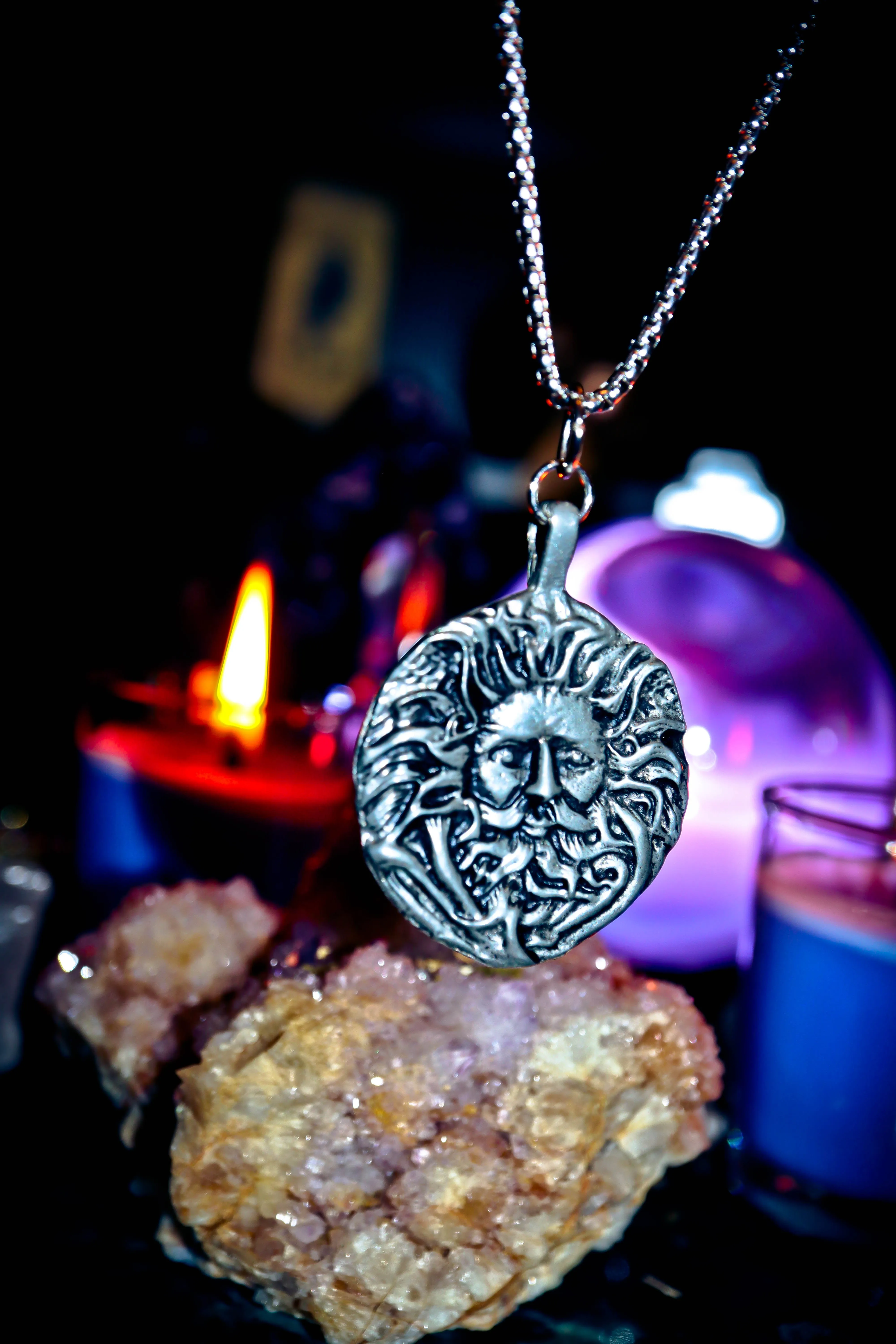 GREEN MAN Celtic Folklore Druid Alchemy Pagan Magick Haunted Gypsy Witch Talisman Amulet of Wishes, Immortality, Longevity, Rejuvenation! Ancient Deity of Prosperity & Transformation! $$$