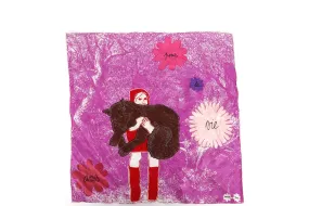 HERMES FUCHSIA AMIS POUR LA VIE SILK SCRAF (40 X 40CM), NO BOX