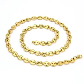 Hip Hop Necklace- Puffed Mariner Link Cable Chain