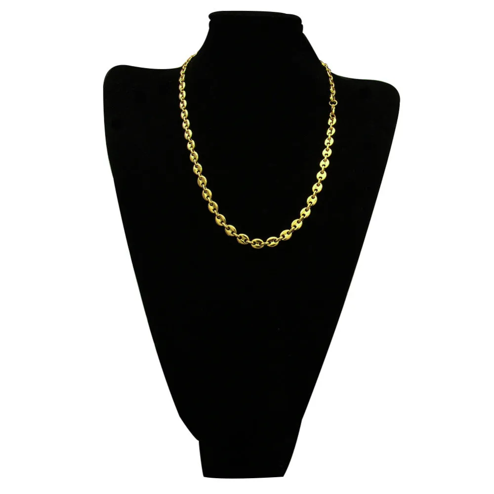 Hip Hop Necklace- Puffed Mariner Link Cable Chain