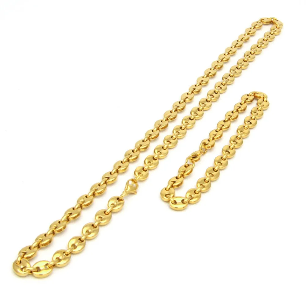 Hip Hop Necklace- Puffed Mariner Link Cable Chain