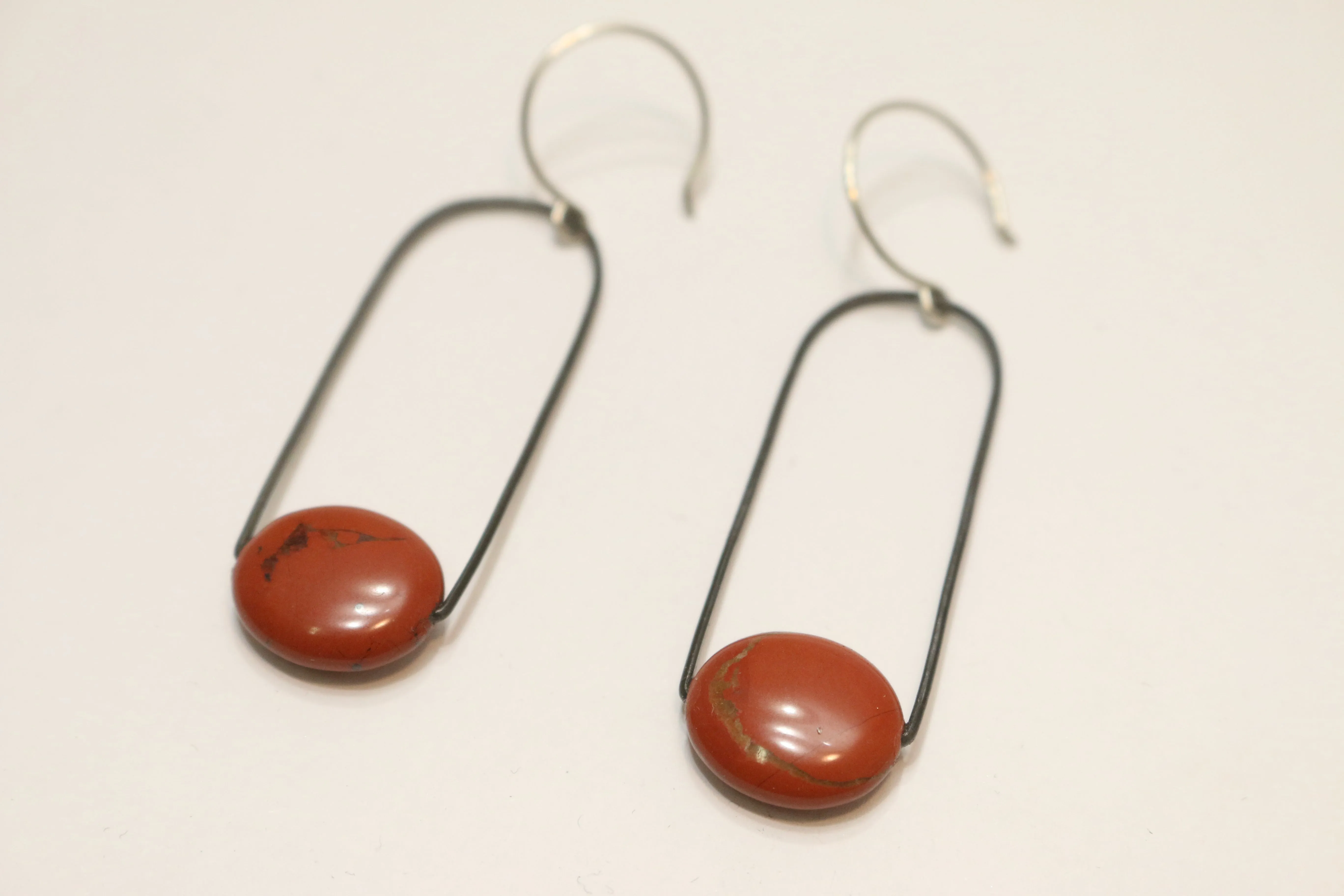 Holly Bobisuthi red jasper loop earrings