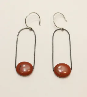 Holly Bobisuthi red jasper loop earrings