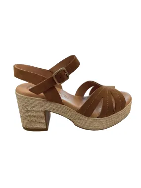 KAOLA 2506 Camel Nu pied sandales