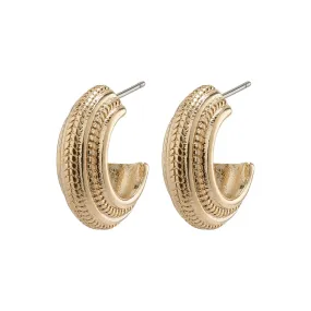 Macie Gold Plated Hoops