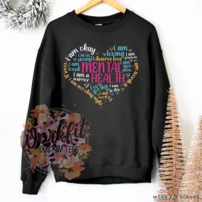 Mental Health - Heart Crewneck