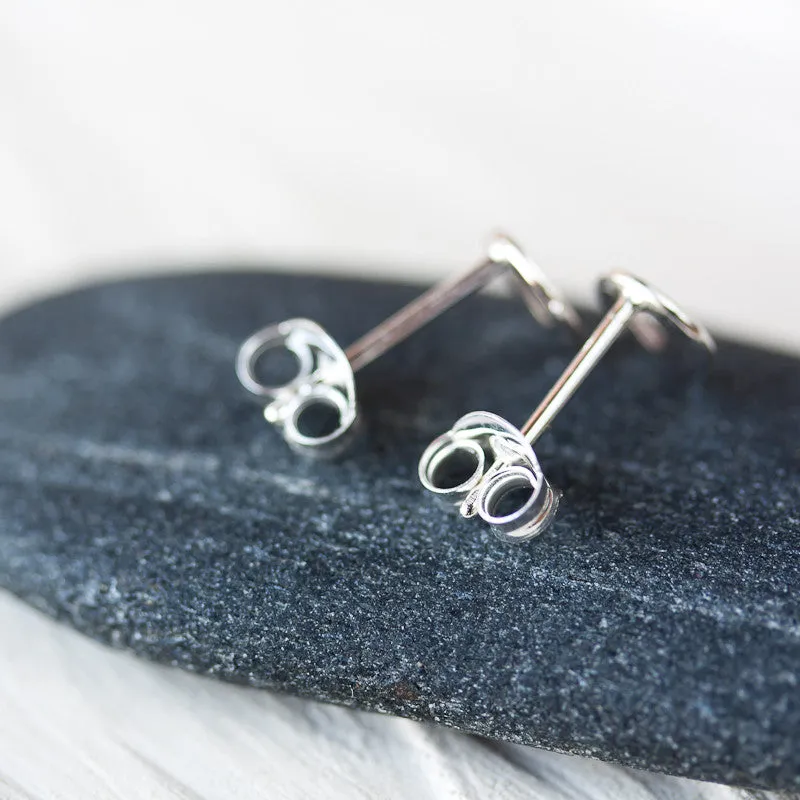 Mini Lucky Horseshoe Stud Earrings