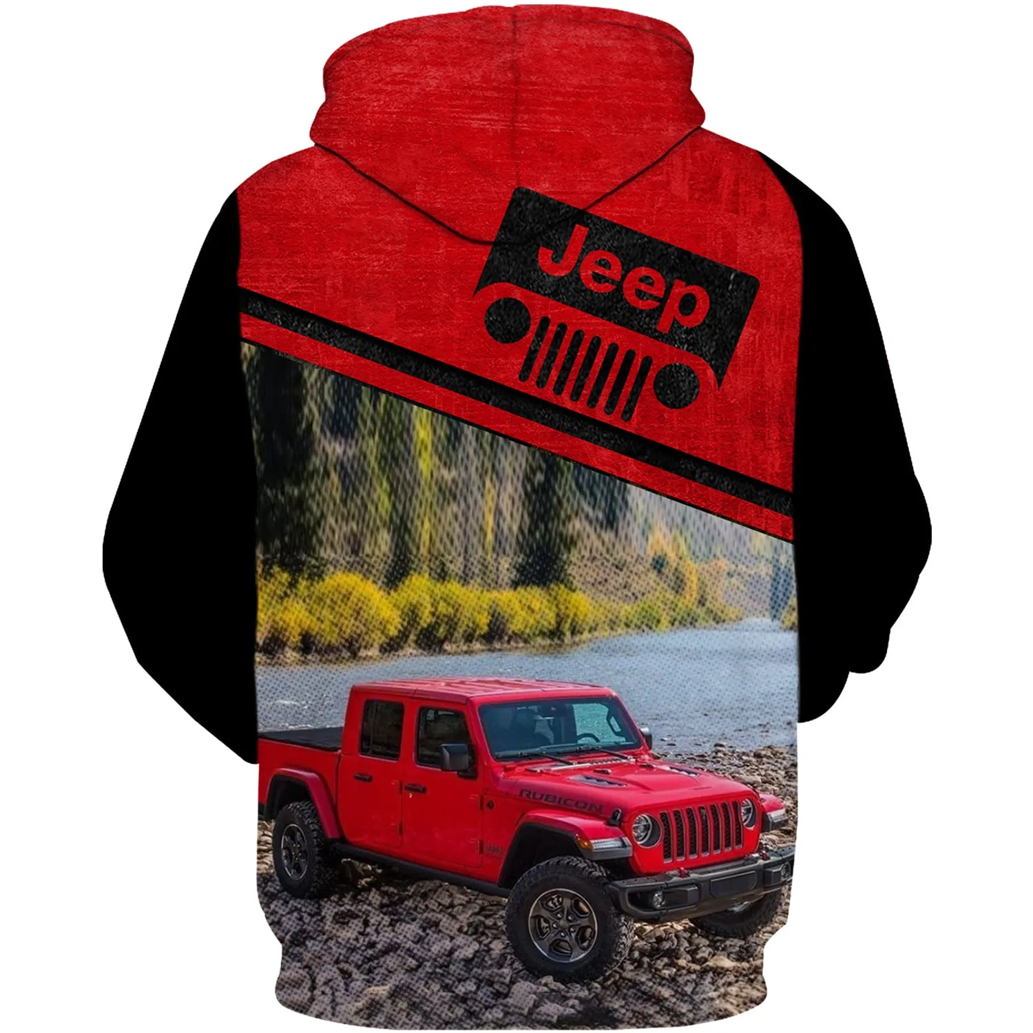 Off Road Jeep Gladiator - Red Hoodie