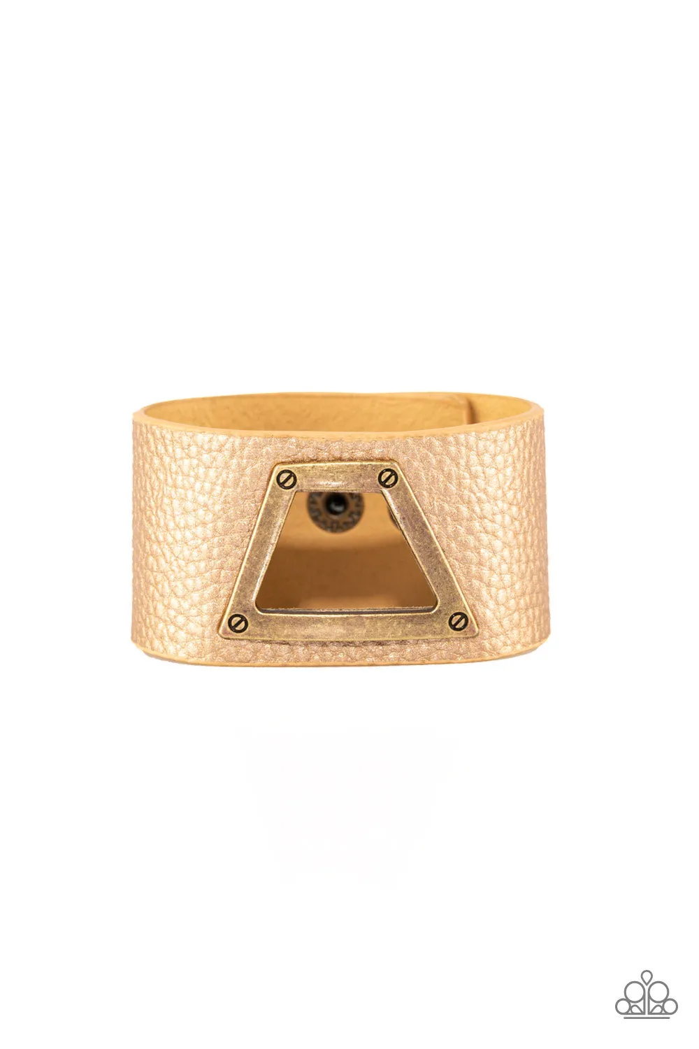 Paparazzi Accessories  - Power Play Brass #B89 Case 2 - Bracelet