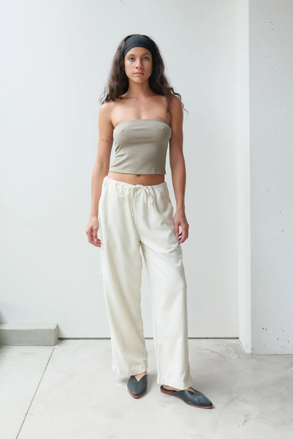 Silk Drawstring Pant