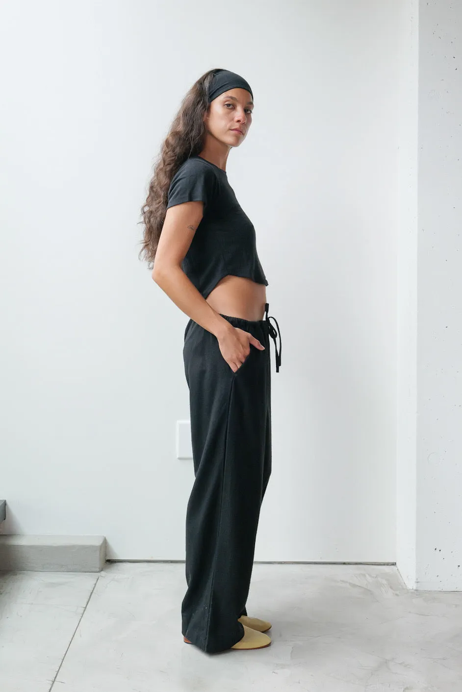 Silk Drawstring Pant