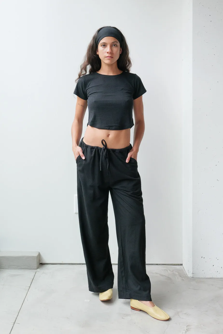 Silk Drawstring Pant