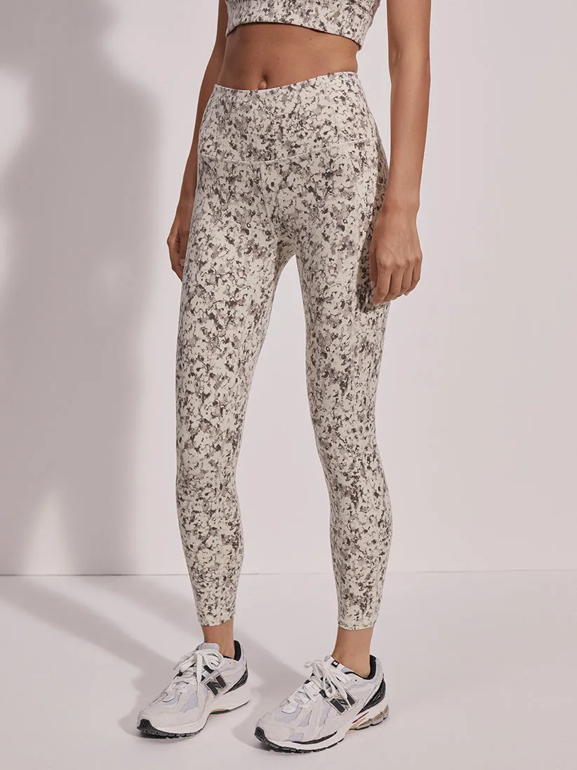 Varley Let's Move Pocket High Legging - Crema Fractured Flower