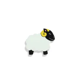 Wooden Sheep Animal Magnet